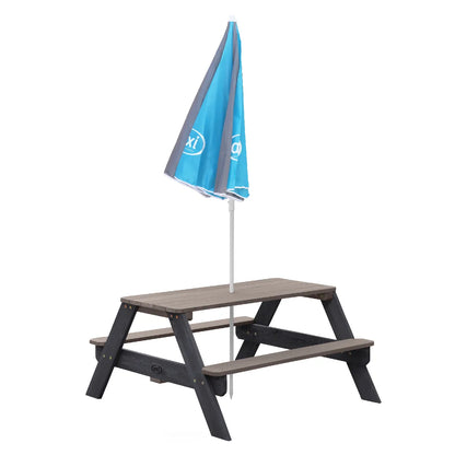 Axi House AXI Parasol Infantil 125 cm Gris/Azul Para Jardín