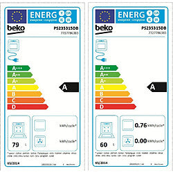 Beko PS235315DB Negra 90 cm 5 Quemadores 3 Hornos