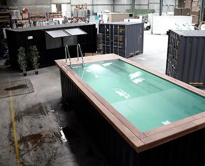 Contenedores Ejido 40 Pies Piscina Contenitore Grigio 6,5 M