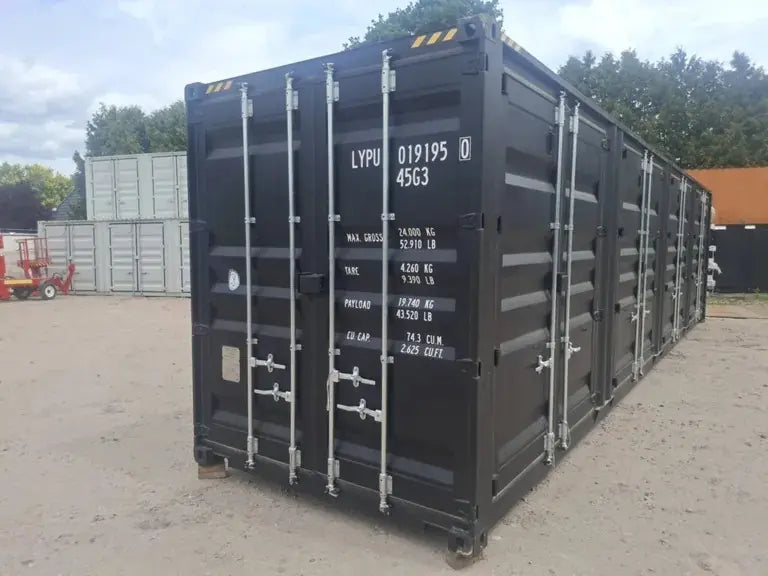 Rhino-Cross-Containers 2025 Contenitore High Cube 40ft Nero 4 Porte