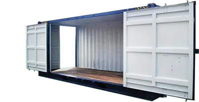 Container Open Side 20 Piedi Acciaio CORTEN con Porta Doppia