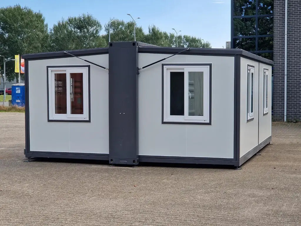 Mobile Wohneinheit 28 m² Büro‑Modul – Minimalistisch, Nachhaltig, Flexibel Komplett