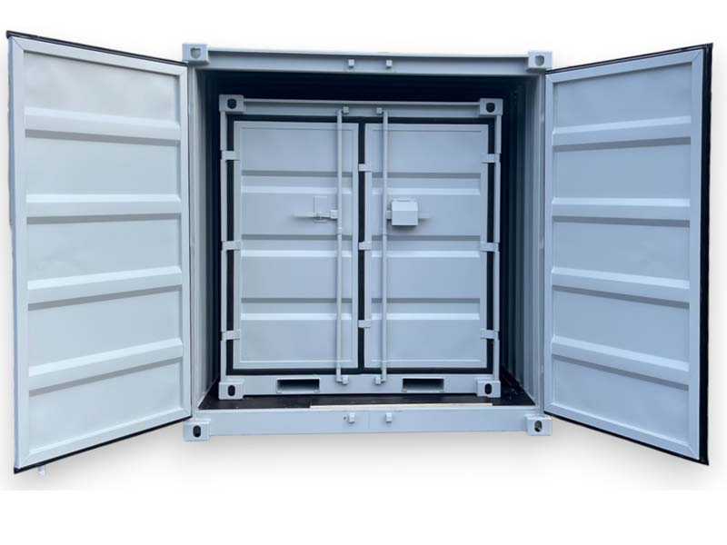 Container 10 Piedi Nuovo Ral 7035 Acciaio Grecato Legno Marino