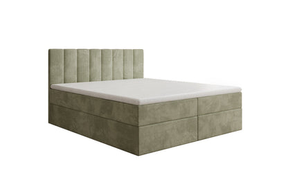 Luxusbetten24 Sofia Boxspringbett Cord mit Stauraum