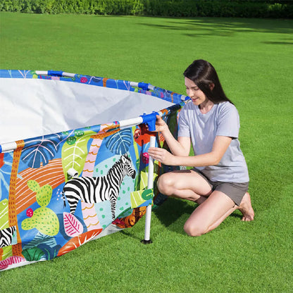 Bestway Jungle Piscina Tubular Tritech Azul 305 cm X 66 cm Jardín