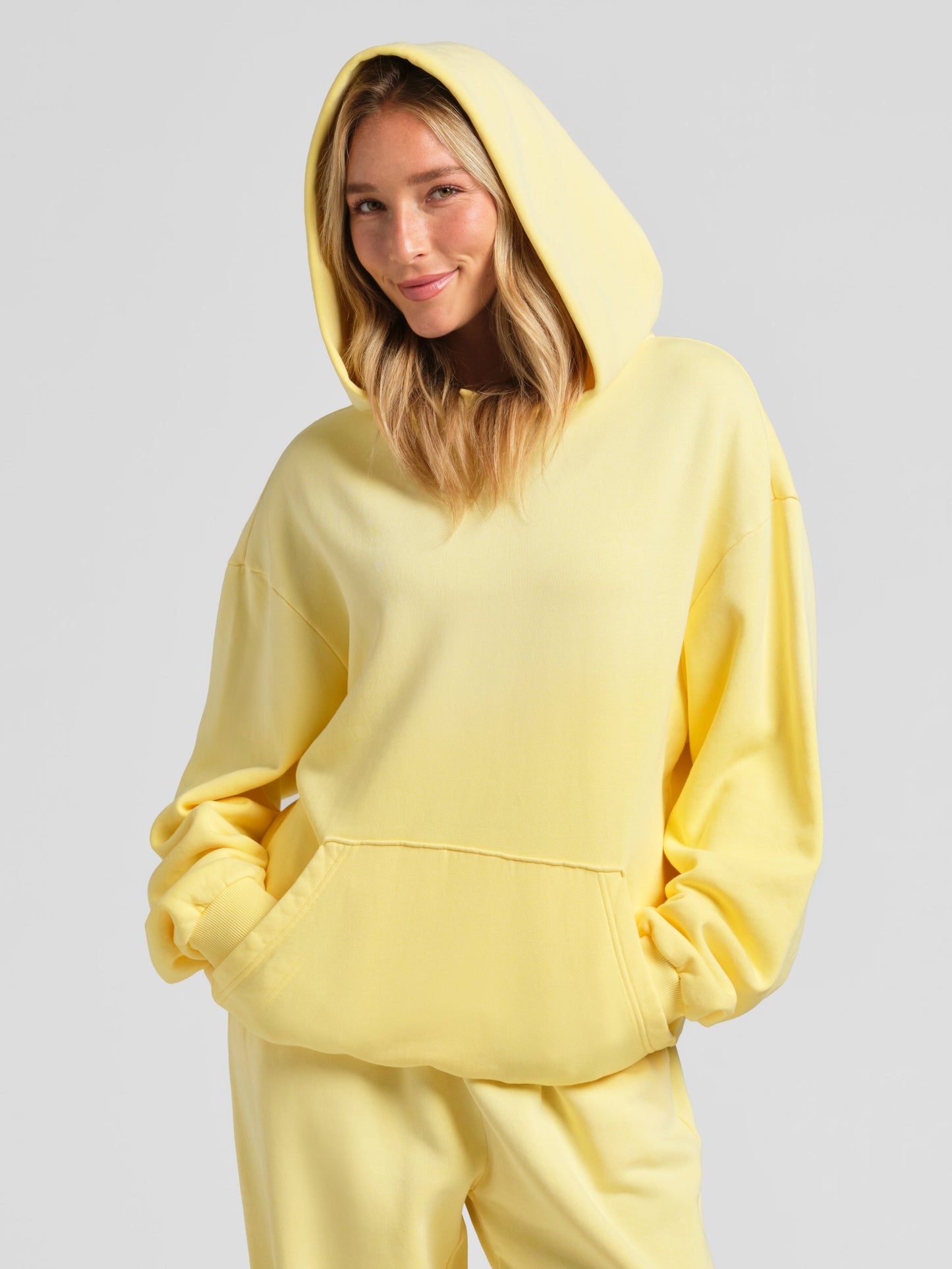 Comfrt Sunwashed Hoodie 100% Baumwolle Oversized Garment Dyed Sommer