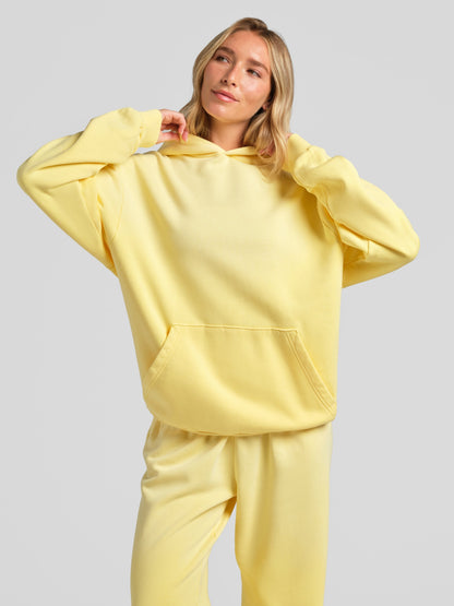 Comfrt Sunwashed Hoodie 100% Baumwolle Oversized Garment Dyed Sommer