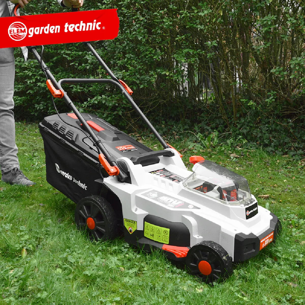 Elem Garden Technic 40V Cortacésped Eléctrico Baterías 4 Ah