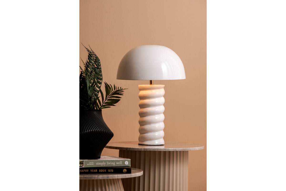 Milano Tischlampe – Moderne Designleuchte aus Eisen mit Spiralsockel
