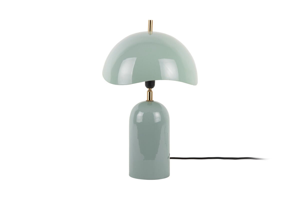 Luxusbetten24 Tischlampe Madeira Designleuchte aus Eisen mit Wellenschirm