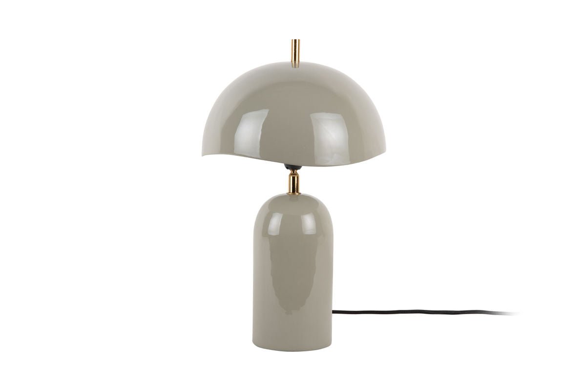 Luxusbetten24 Tischlampe Madeira Designleuchte aus Eisen mit Wellenschirm