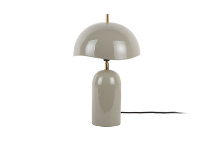 Luxusbetten24 Tischlampe Madeira Designleuchte aus Eisen mit Wellenschirm