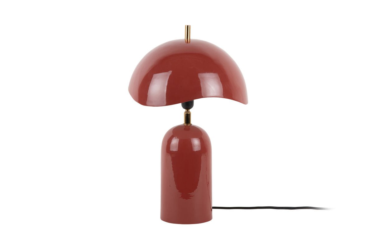 Luxusbetten24 Tischlampe Madeira Designleuchte aus Eisen mit Wellenschirm