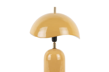 Luxusbetten24 Tischlampe Madeira Designleuchte aus Eisen mit Wellenschirm