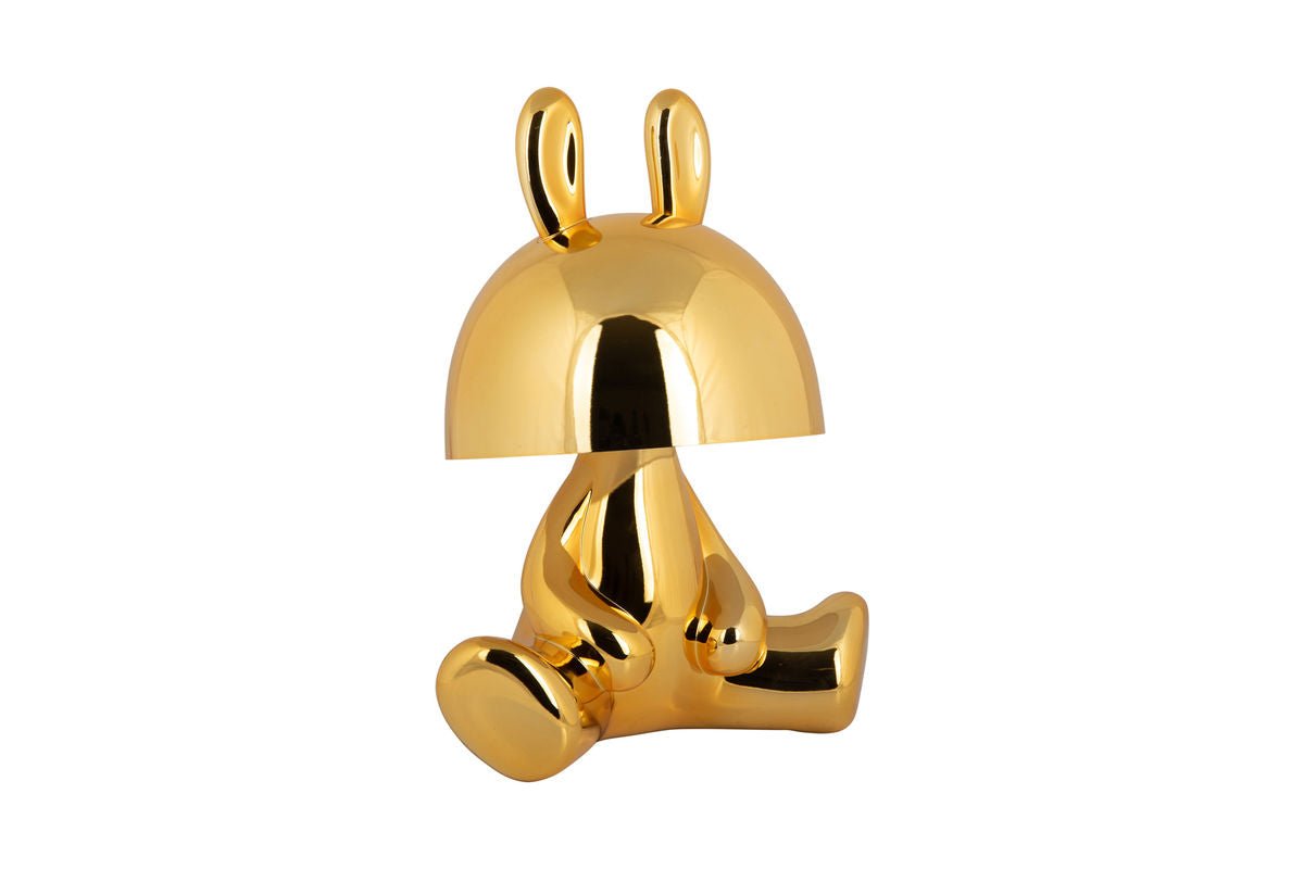 Luxusbetten24 Rabbit Tischlampe Bluetooth Lautsprecher Gold Elegant