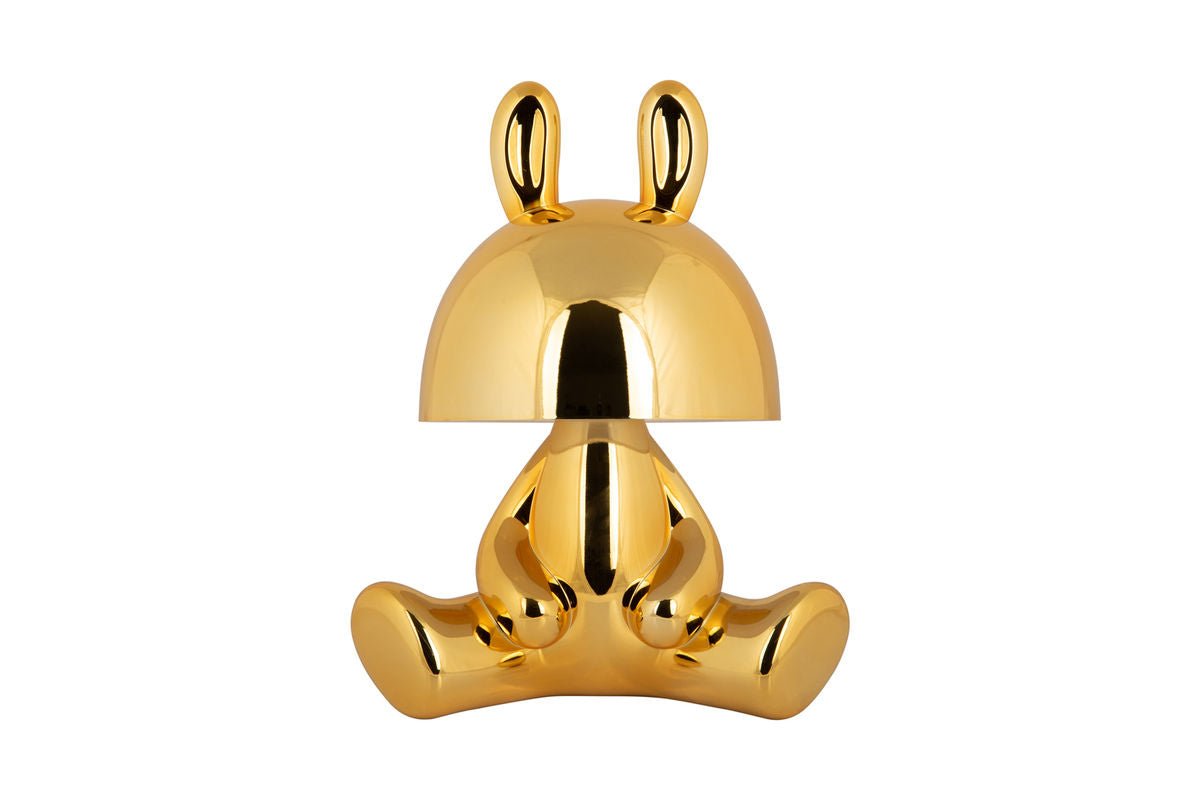 Luxusbetten24 Rabbit Tischlampe Bluetooth Lautsprecher Gold Elegant