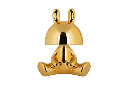 Luxusbetten24 Rabbit Tischlampe Bluetooth Lautsprecher Gold Elegant