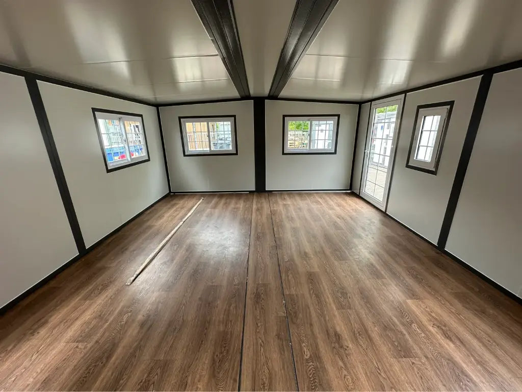 Stahlworks 2024 Mobile Wohneinheit Containerhaus 6,5 m³ mit Doppelglasfenstern