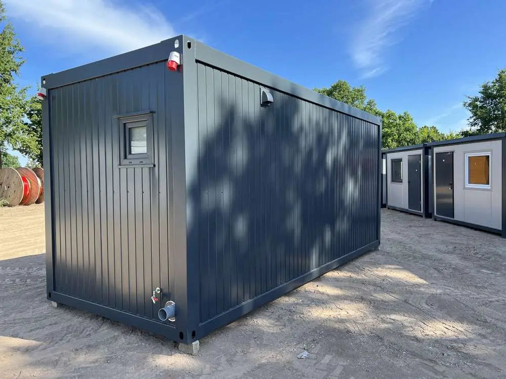 Conteneur Base De Vie Avec Cuisinette, WC Et Douche 6,00 x 2,43m