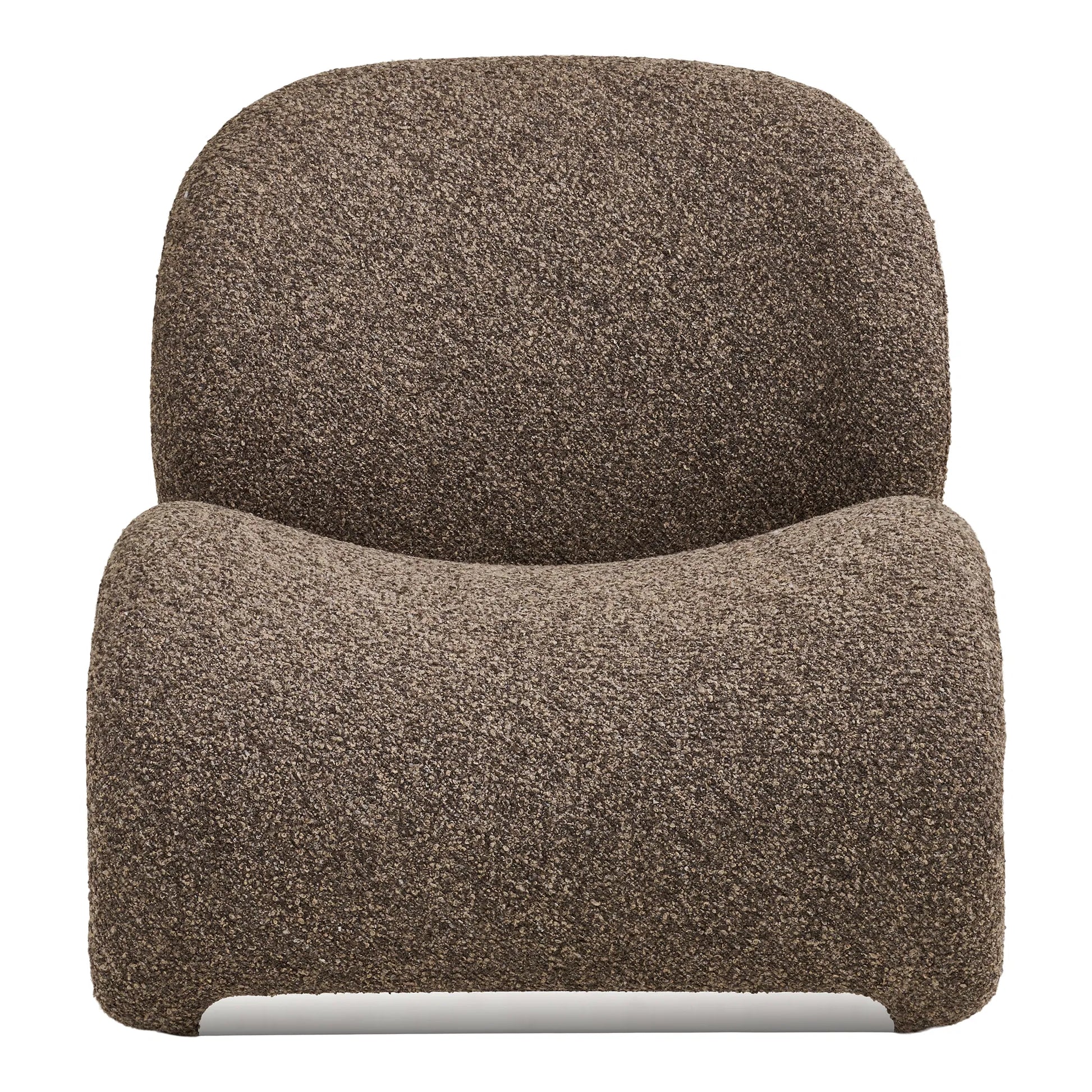 Bloomingville MINI Lounge Sessel Eirvona Kuscheliger Look, Dunkel Braun