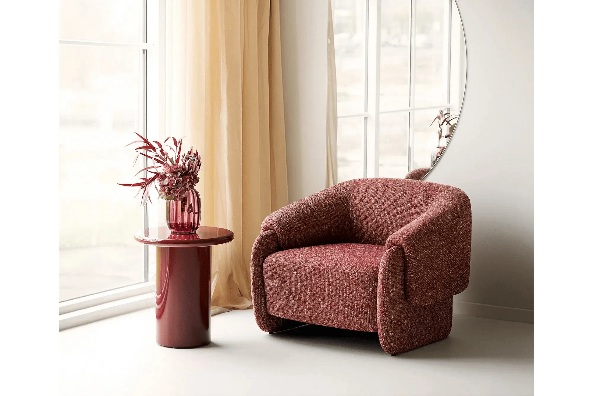Lounge Sessel Ravellin – Bordeaux Mix