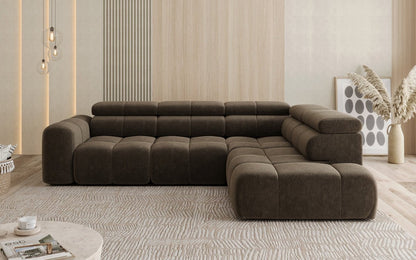 Luxusbetten24 Designer Mia L Maxi Sofa in Chenille