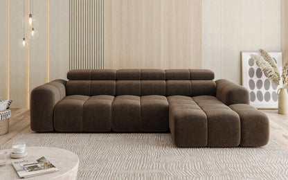 Luxusbetten24 Mia L Designer Sofa mit elektrischer Sitzerweiterung