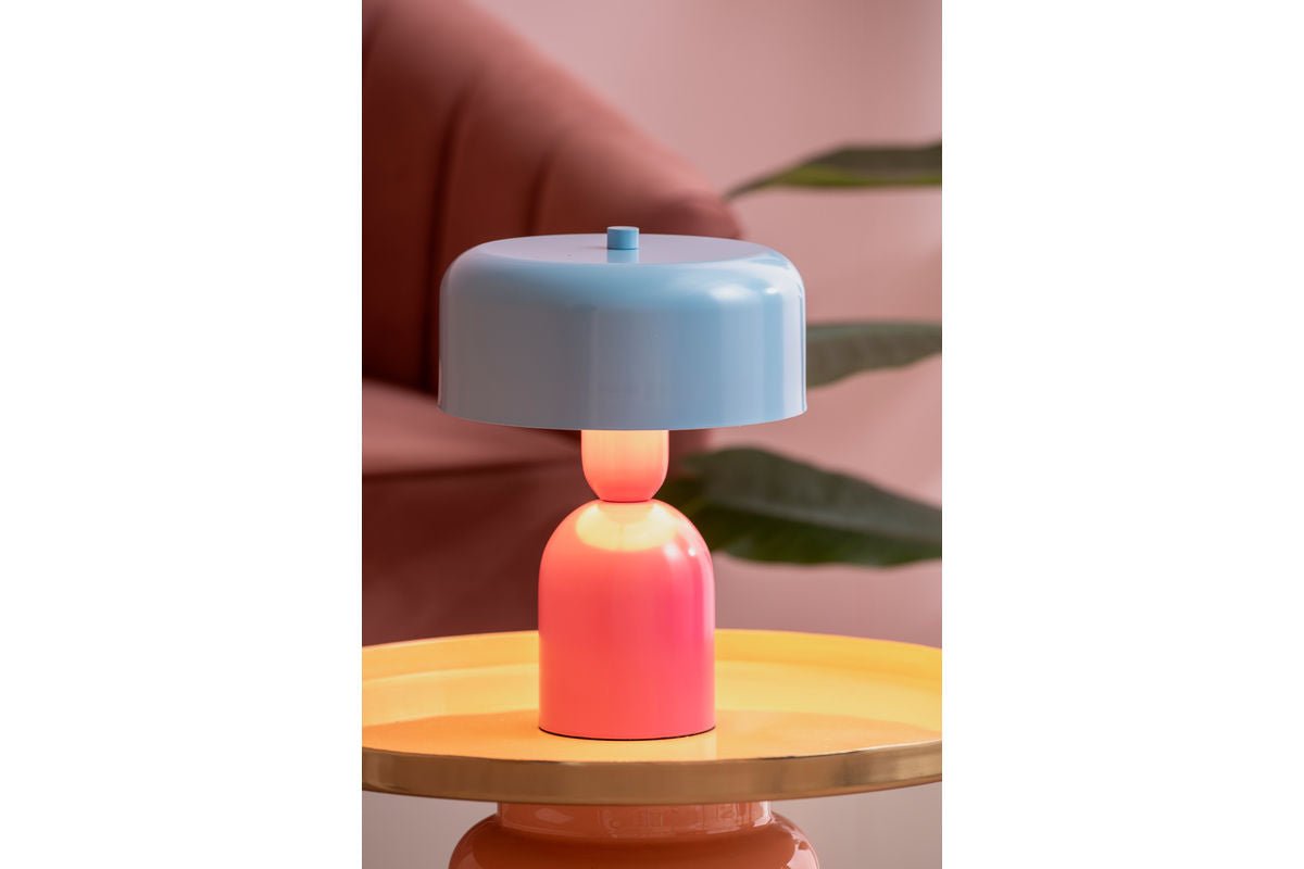 Tischlampe Monaco – Edle Künstlerische Eisenlampe, Bunte Mehrfarbige Varianten