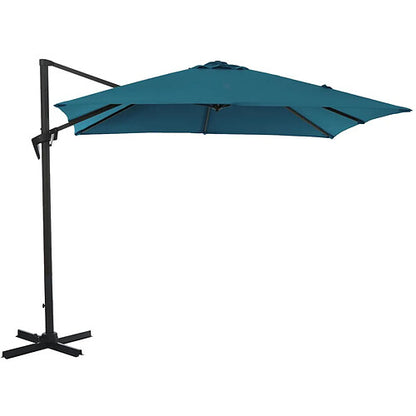 Alizé Parasol Cuadrado Roma Desplazado Azul Sarcelle 3x3m