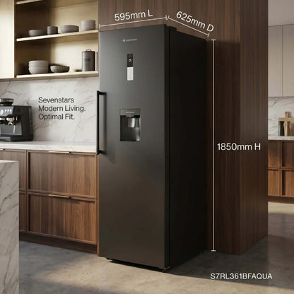 7 SEVENSTARS S7RL361BFAQUA Refrigerador No Frost 373 litros Negro