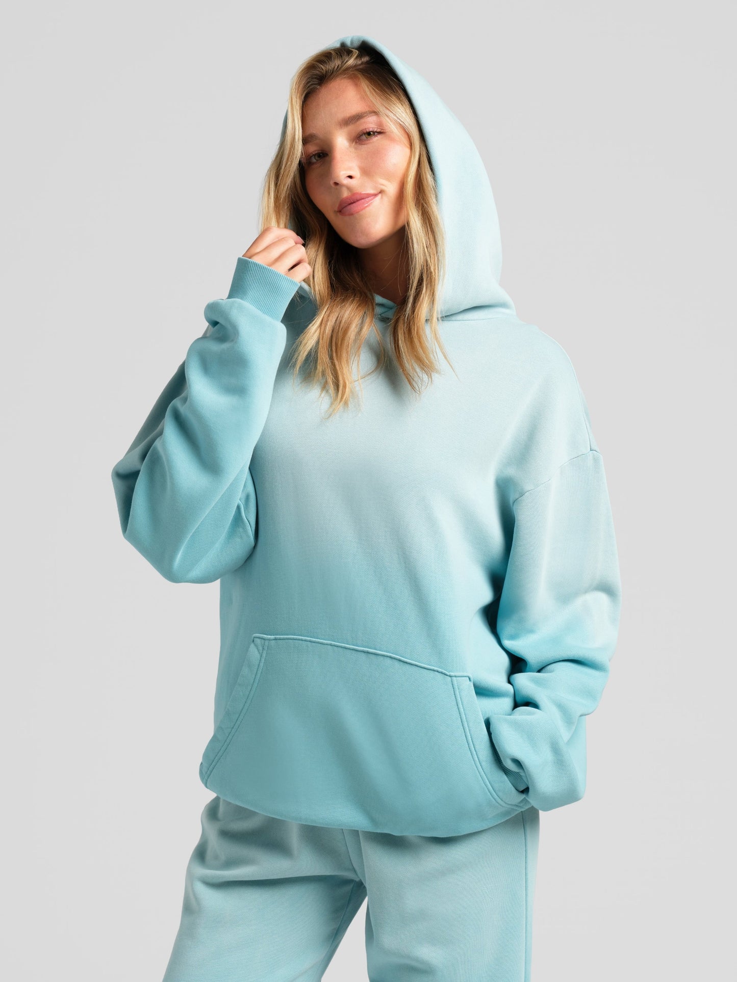 Comfrt Sunwashed Hoodie 100% Baumwolle Oversized Garment Dyed Sommer