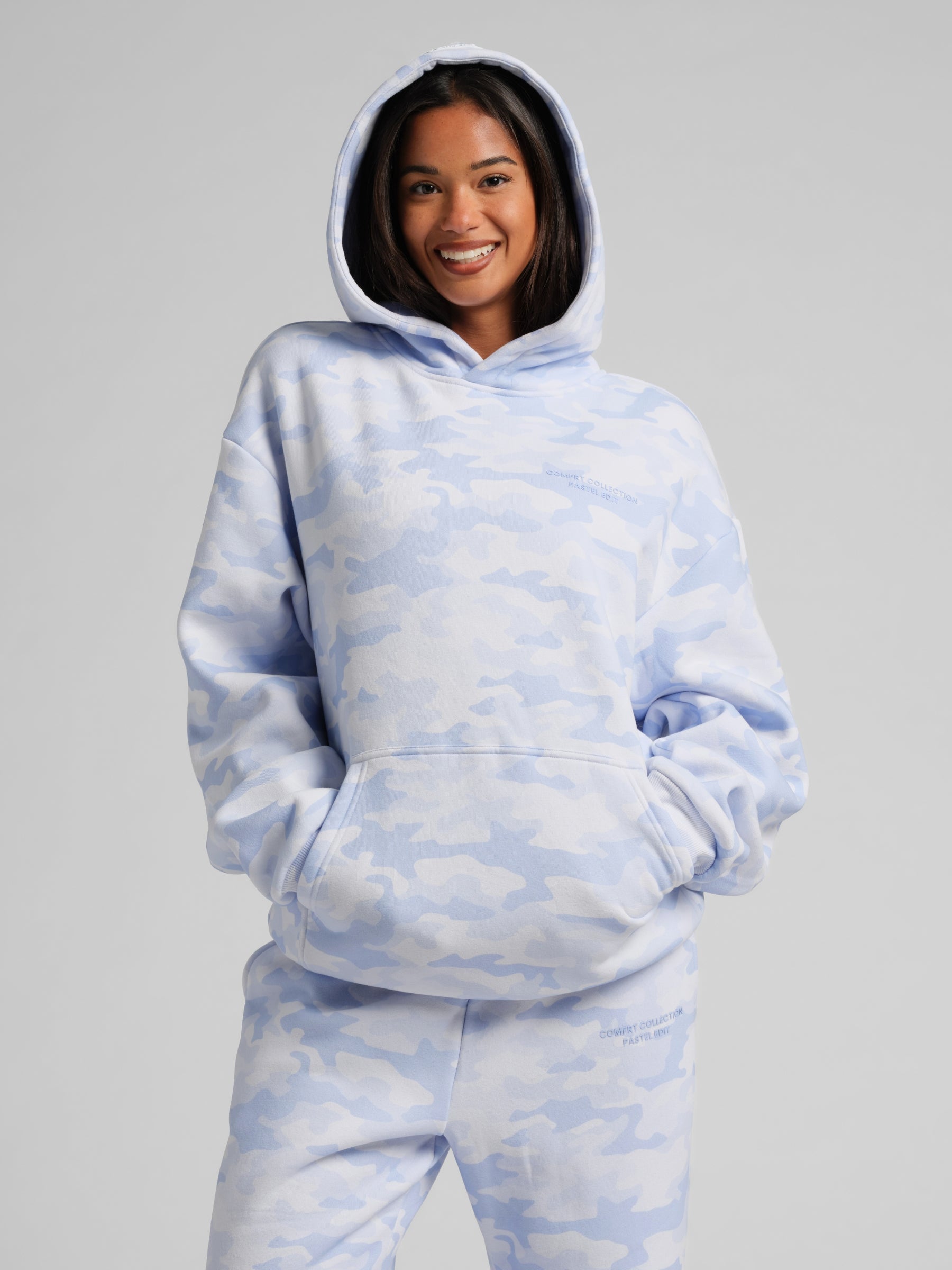 Comfrt Camo Kapuzenpullover Schweres Weiches Camouflage Design Unisex