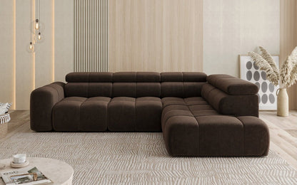 Luxusbetten24 Designer Mia L Maxi Sofa in Chenille