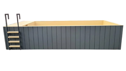 Schwimmbadbehälter aus Polypropylen 6,5 x 2,6 m-Neu