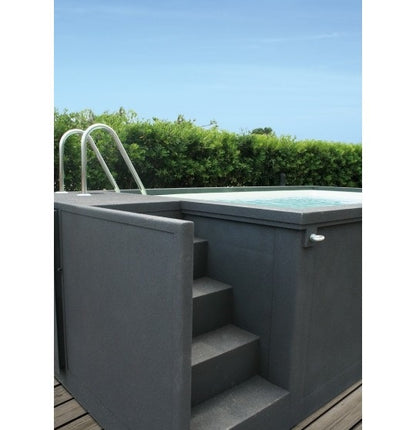Mobiler Mini-Schwimmbadcontainer, 5 m × 2,5 m × 1,26 m, Leicht, Robust, Flexibel, Praktisch, Neu