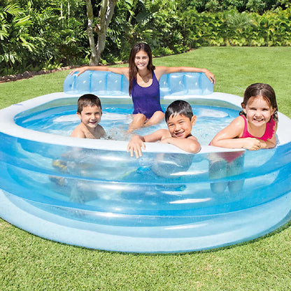 Intex Swim Center Lounge Piscina Inflable 224x216x76 Cm 590 L