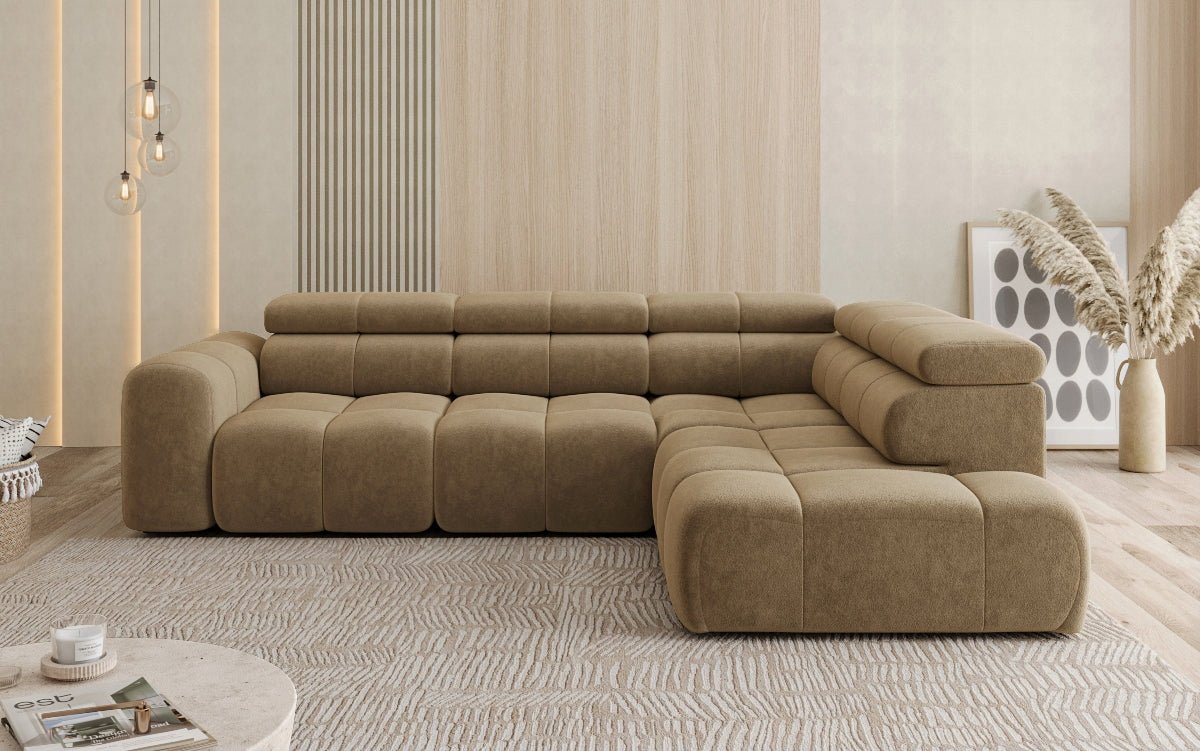 Luxusbetten24 Designer Mia L Maxi Sofa in Chenille
