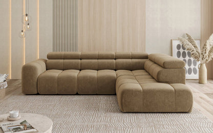 Luxusbetten24 Designer Mia L Maxi Sofa in Chenille