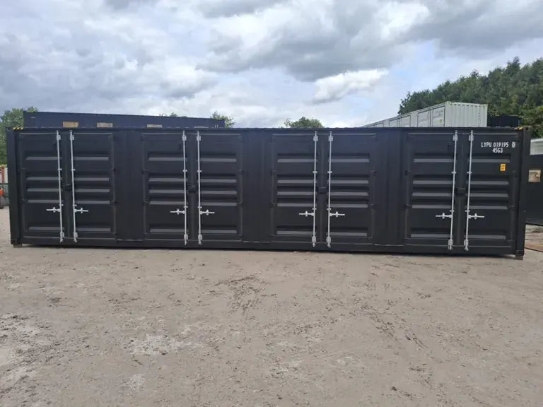 Rhino-Cross-Containers 2025 Contenitore High Cube 40ft Nero 4 Porte