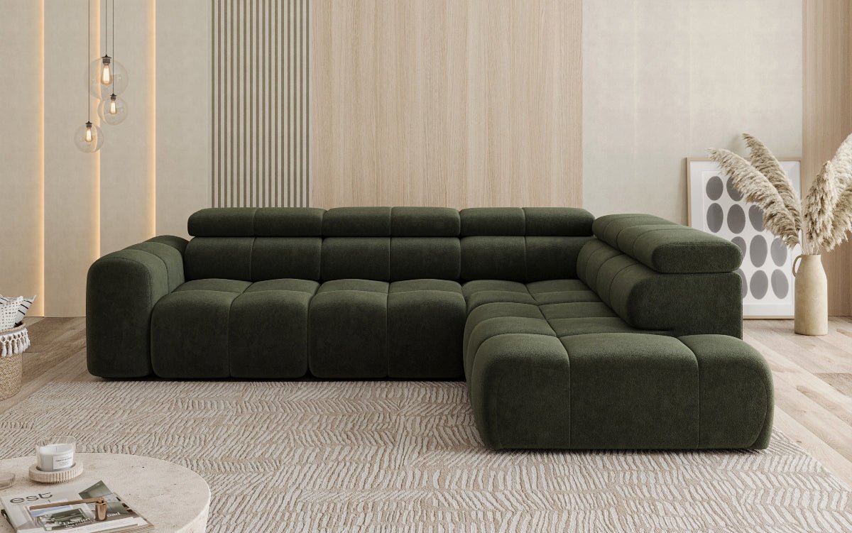 Luxusbetten24 Designer Mia L Maxi Sofa in Chenille