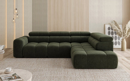 Luxusbetten24 Designer Mia L Maxi Sofa in Chenille