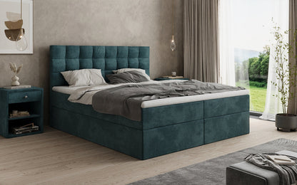 Boxspringbett Como in Cord mit Stauraum