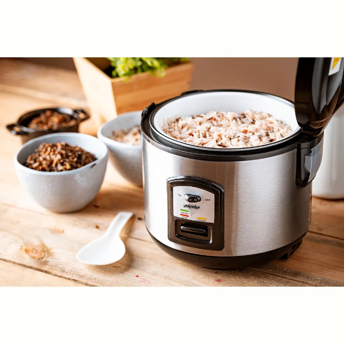 Mesko MS6411 Olla Arrocera 1,5 L 1000 W Plata