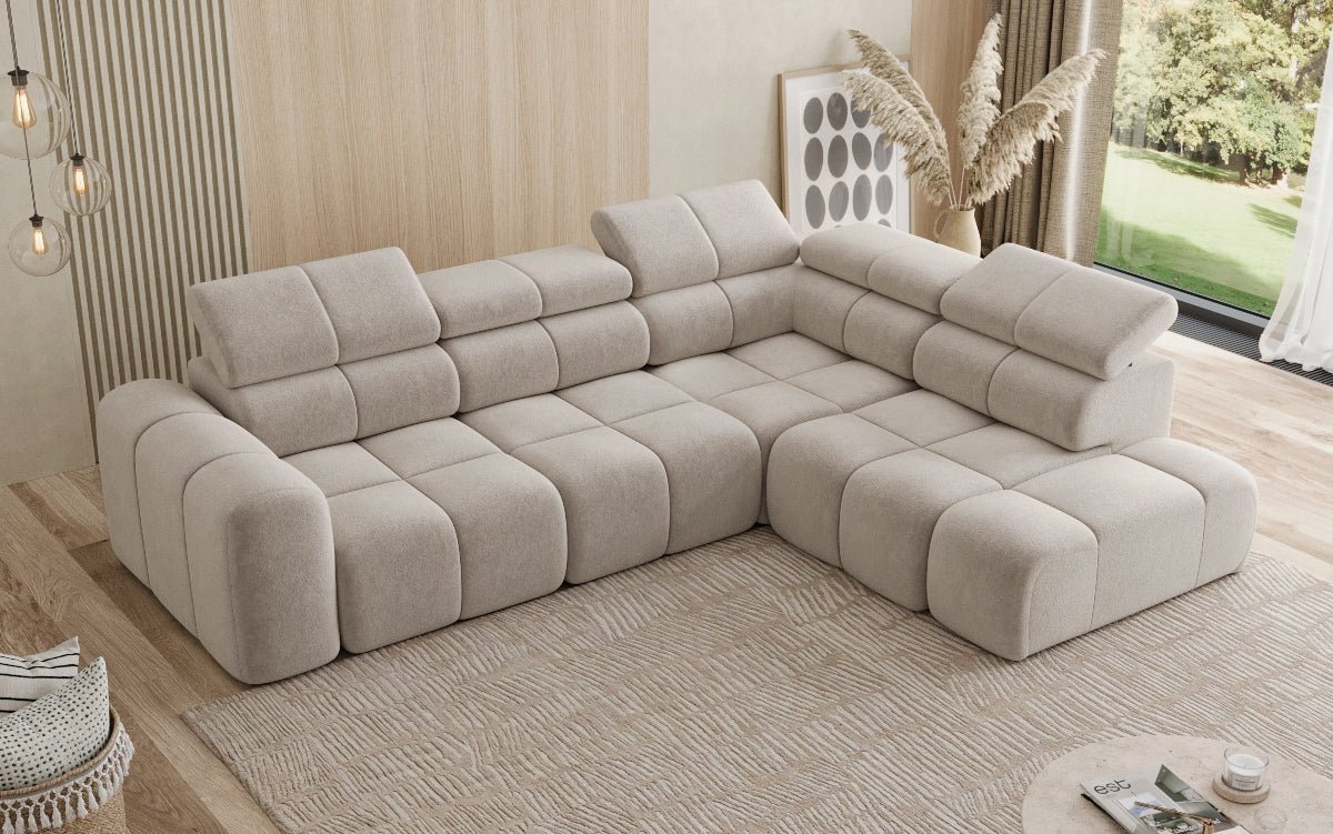 Luxusbetten24 Designer Mia L Maxi Sofa in Chenille