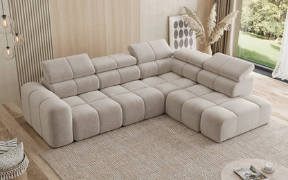 Luxusbetten24 Designer Mia L Maxi Sofa in Chenille