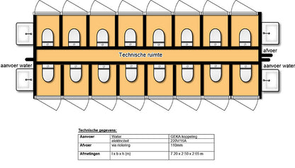 ToiToi Dixi Contenitore Sanitario 16 Porte
