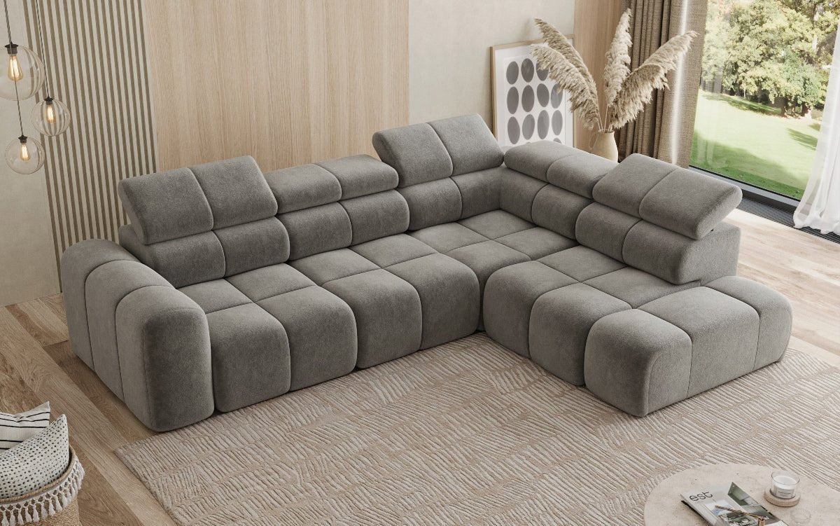 Luxusbetten24 Designer Mia L Maxi Sofa in Chenille