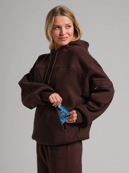 Comfrt Snak™ Hoodie Unisex Heavyweight Fleece mit 6 Snacktaschen