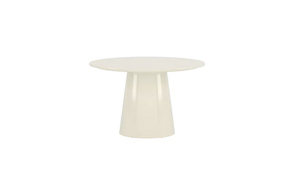 Esstisch Ariana Rund in Beige mit Hochglanzlack