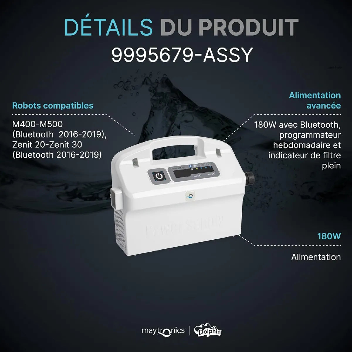 Alimentation Robot Piscine Dolphin 9995679-ASSY